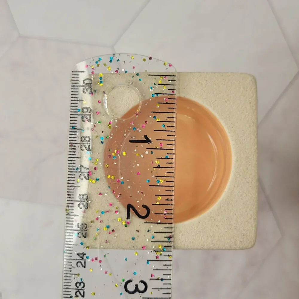 PartyLite Sandstone votive candle holder ivory set of 2 - Picture 10 of 11